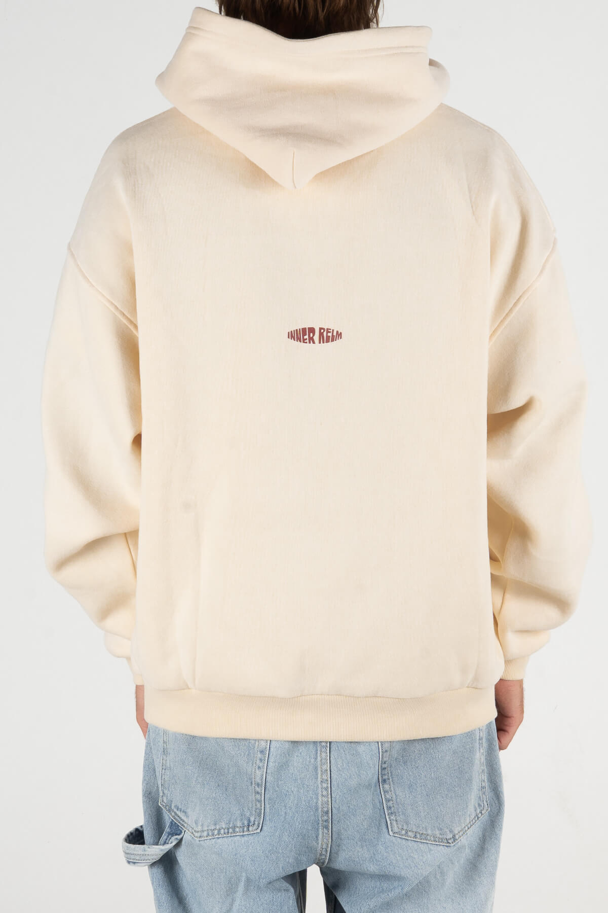 Inner Relm Disrupted Static Hoodie Bone in Bone – Apparel, view 5