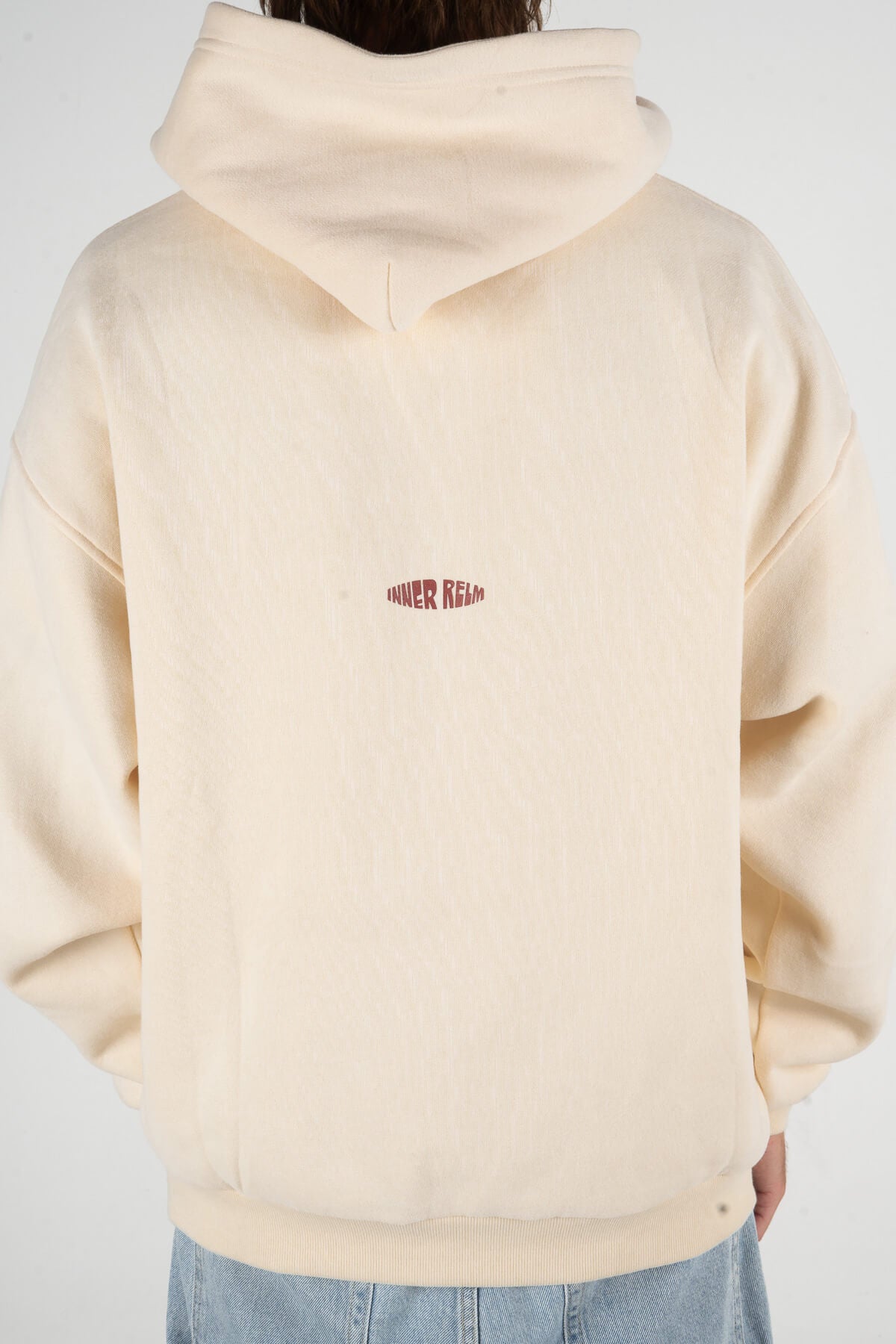 Inner Relm Disrupted Static Hoodie Bone in Bone – Apparel, view 6