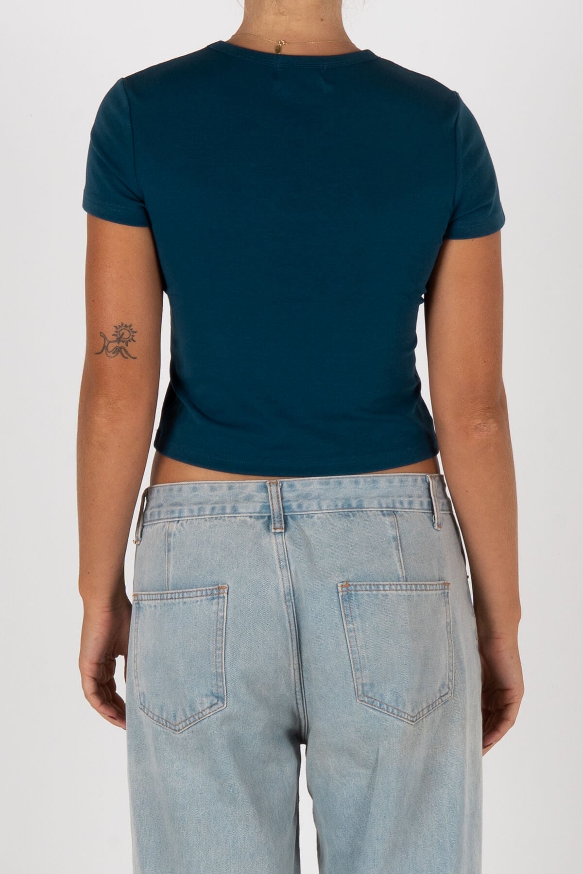 Stacked Baby Tee | Navy