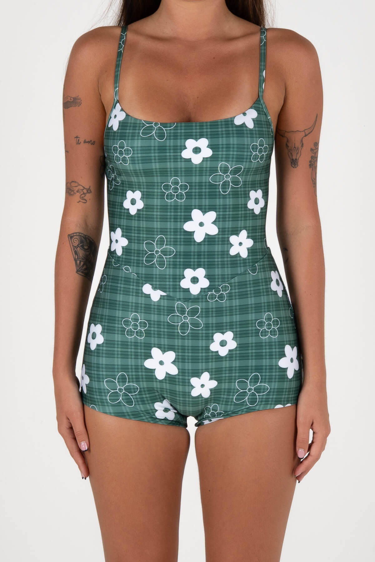 Holiday Surf Suit | Gingham Green | Inner Relm