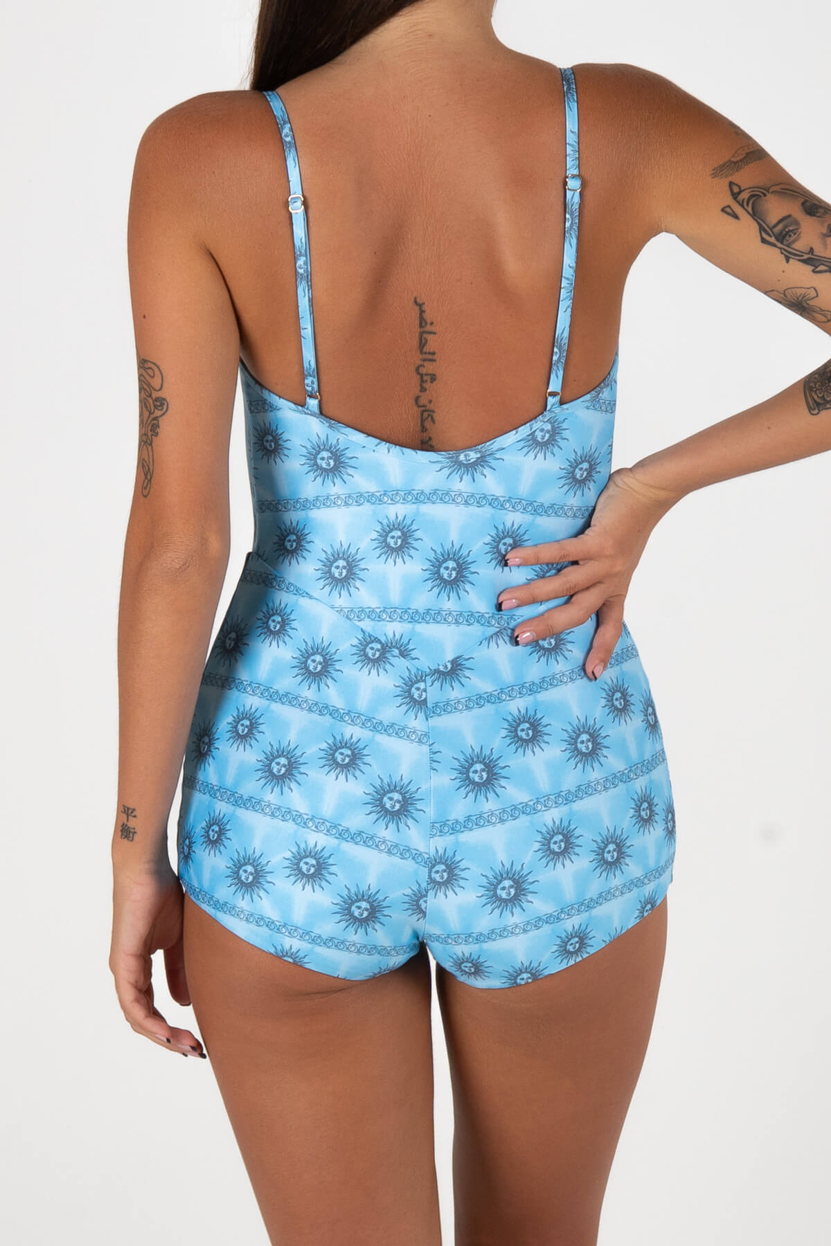 Inner Relm Holiday Surf Suit Sunny Blue in Blue – Women's Surf Suit, view 4