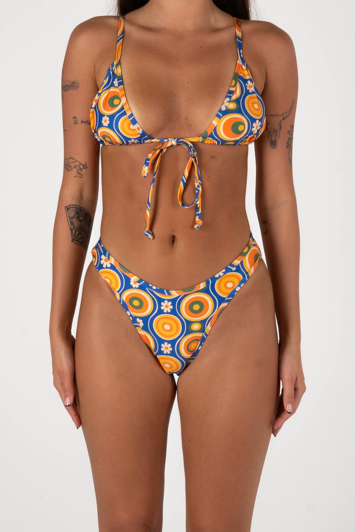 Inner Relm Hot Stuff Triangle Top LavaLamp Blue – Women's Bikini Tops