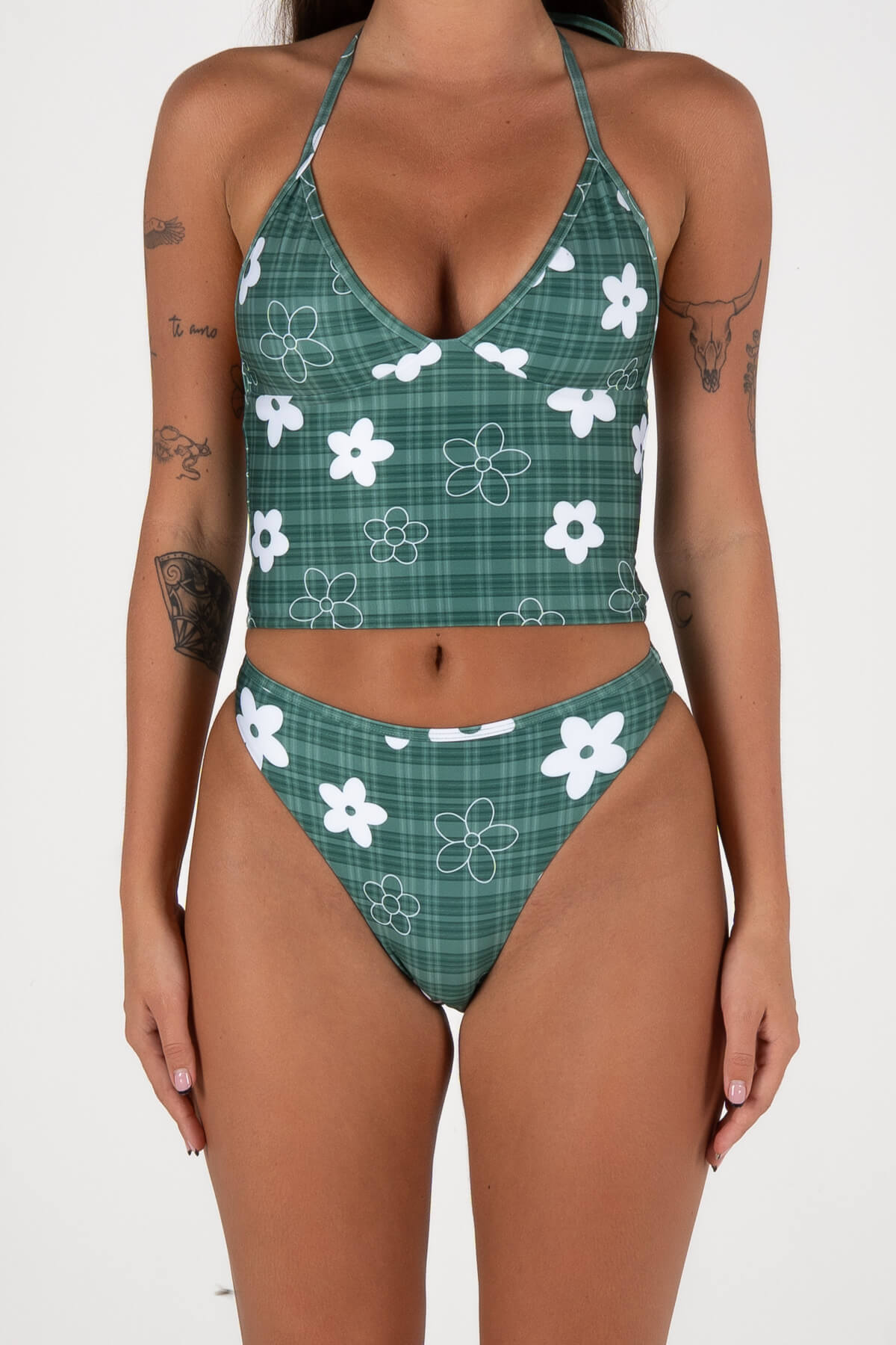 Smoochie Top | Gingham Green