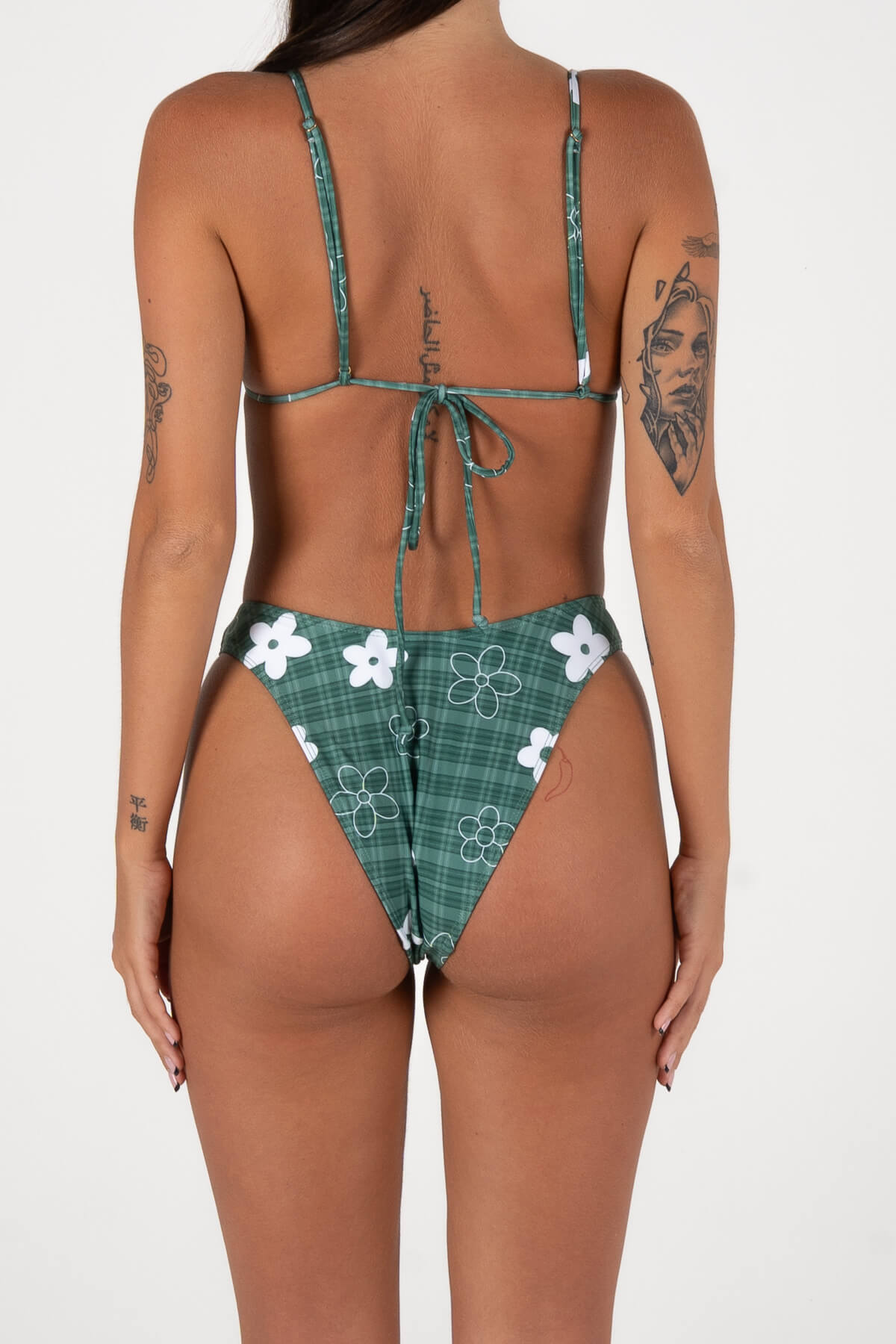 All Day Bikini Bottoms | Gingham Green
