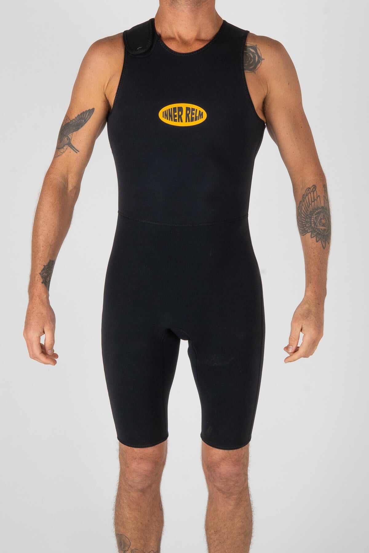 Double Tube 2in1 Short John | Black/Red