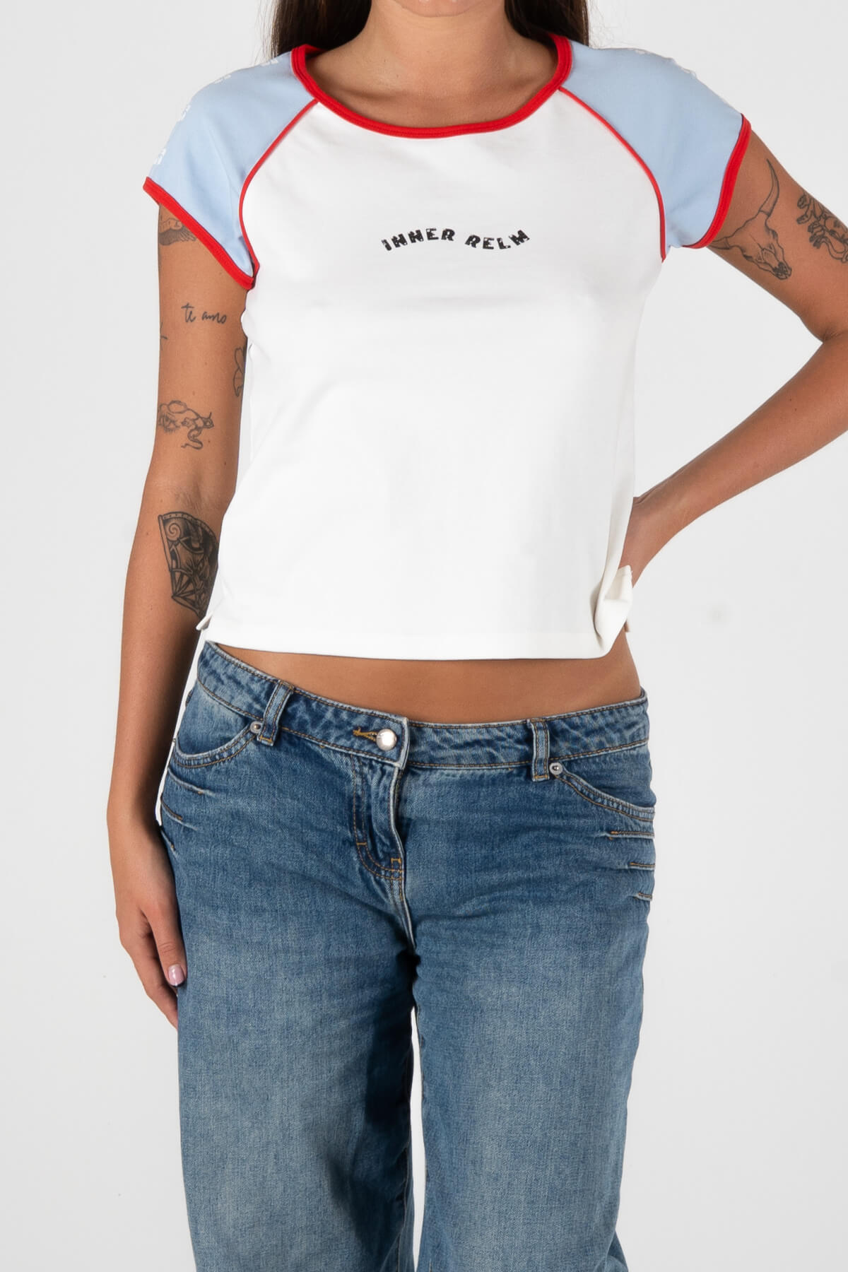 Wave Lover Baby Tee | White
