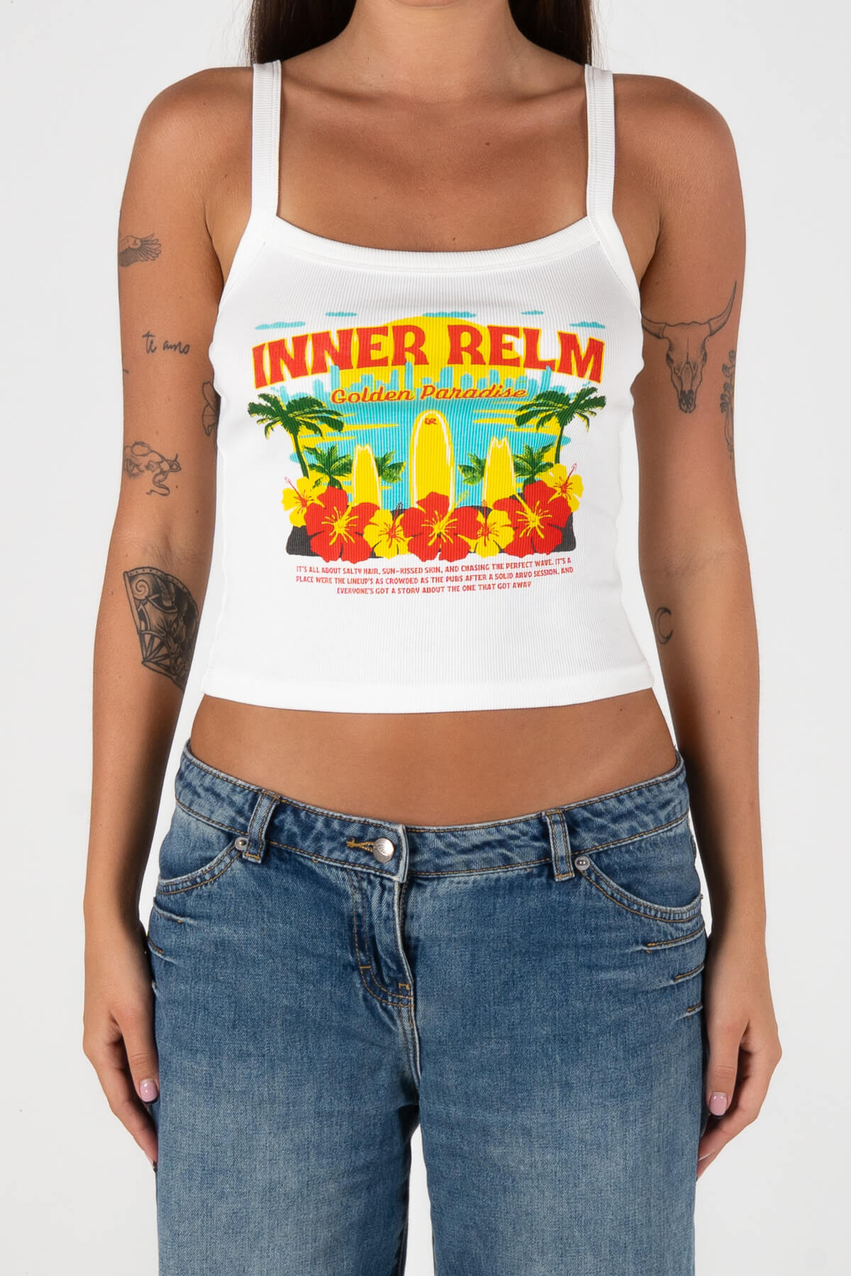Tourist Tank Singlet | White