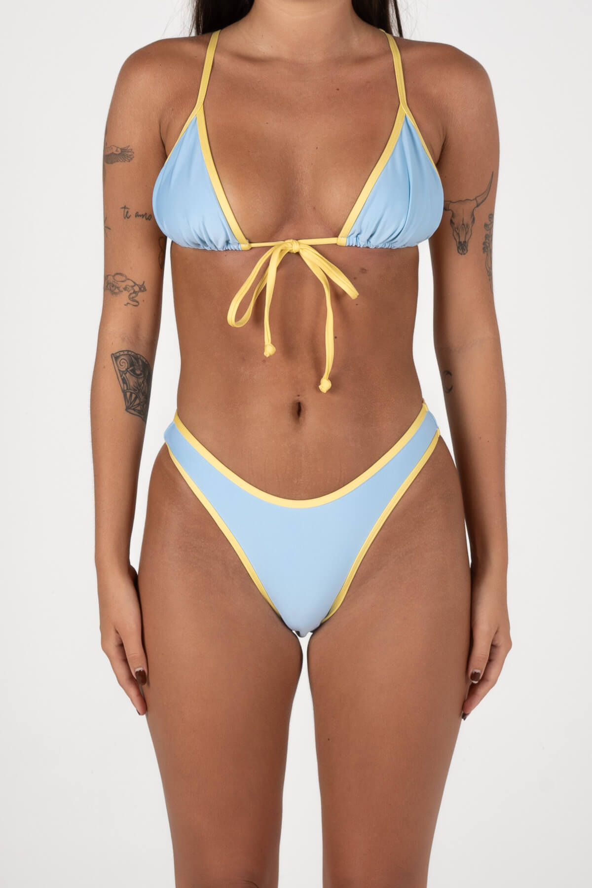 Hot Stuff Triangle Top | Baby Blue