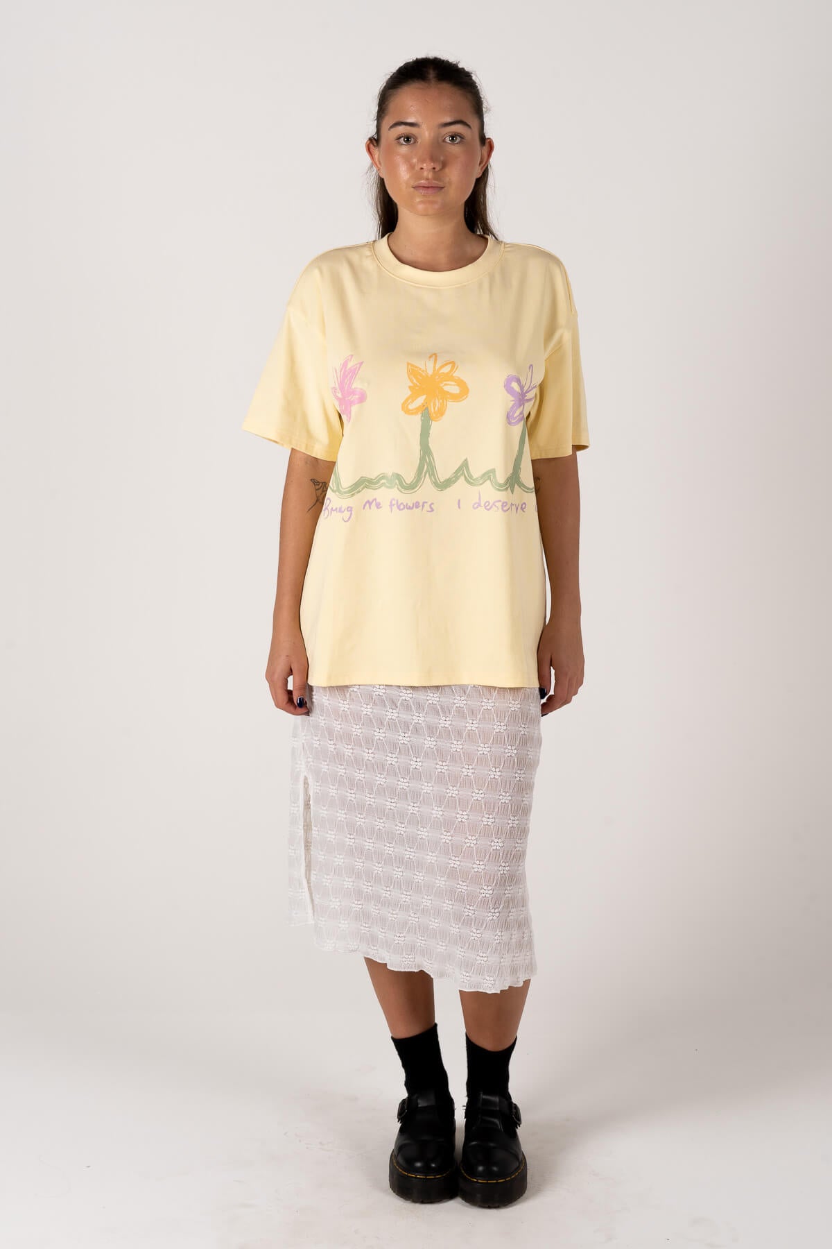Bring Me Flowers Tee - Cream