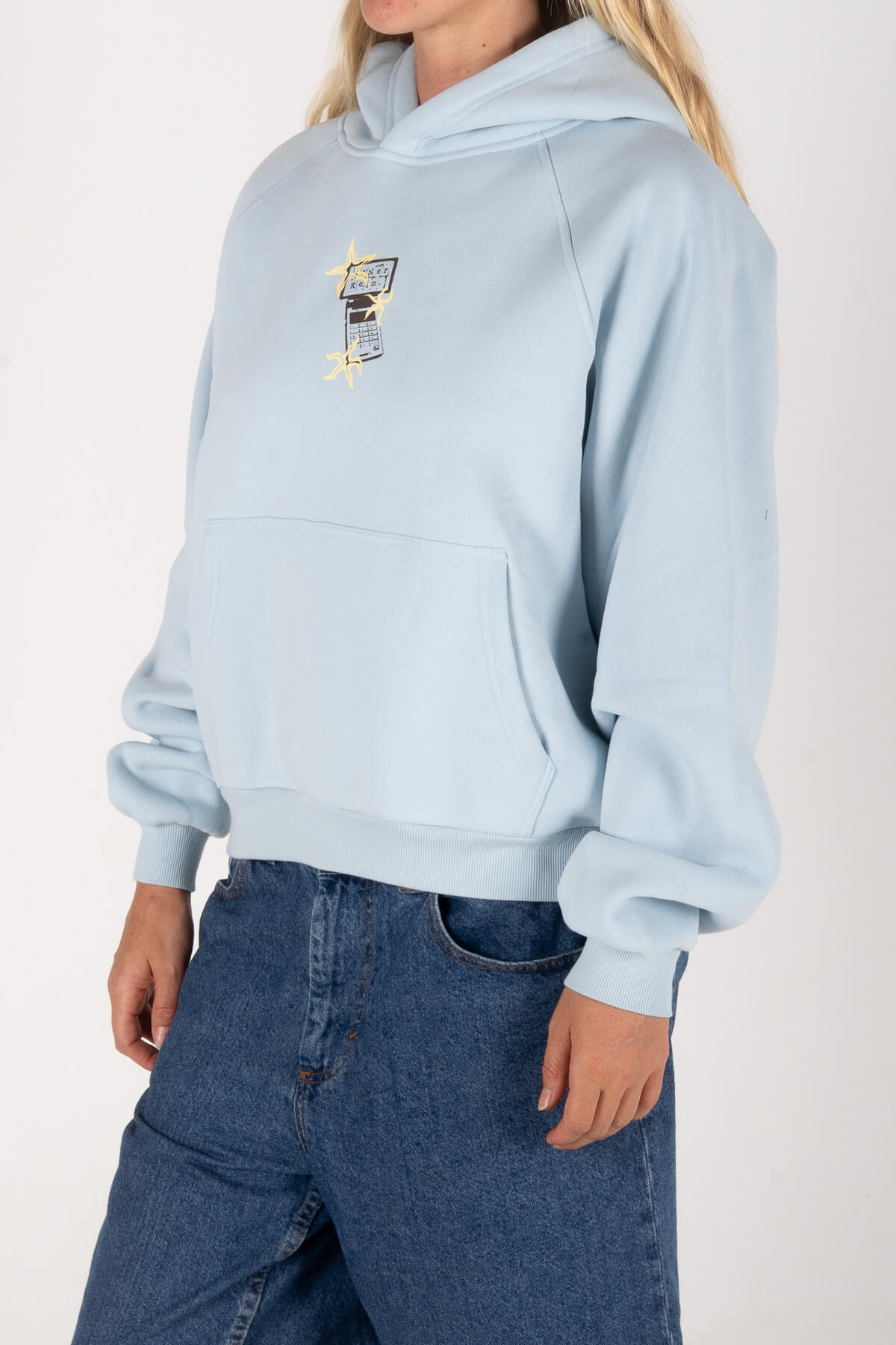 Flip Phone Hoodie | Baby Blue