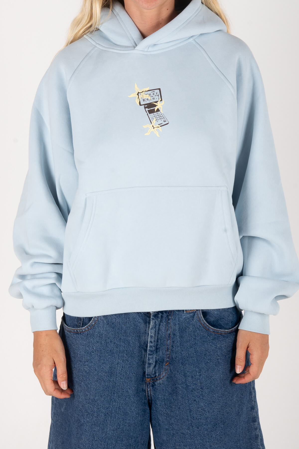 Flip Phone Hoodie | Baby Blue