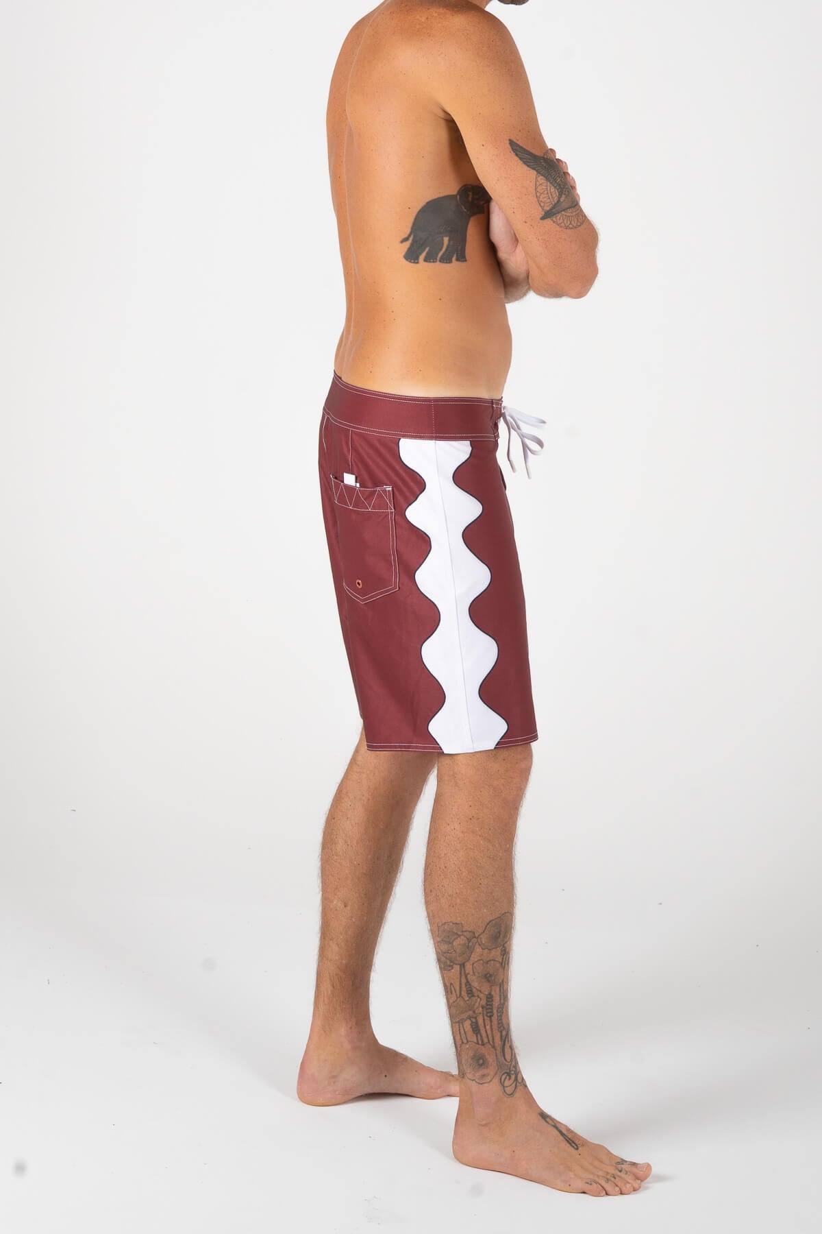 Swervy Trunks | Maroon