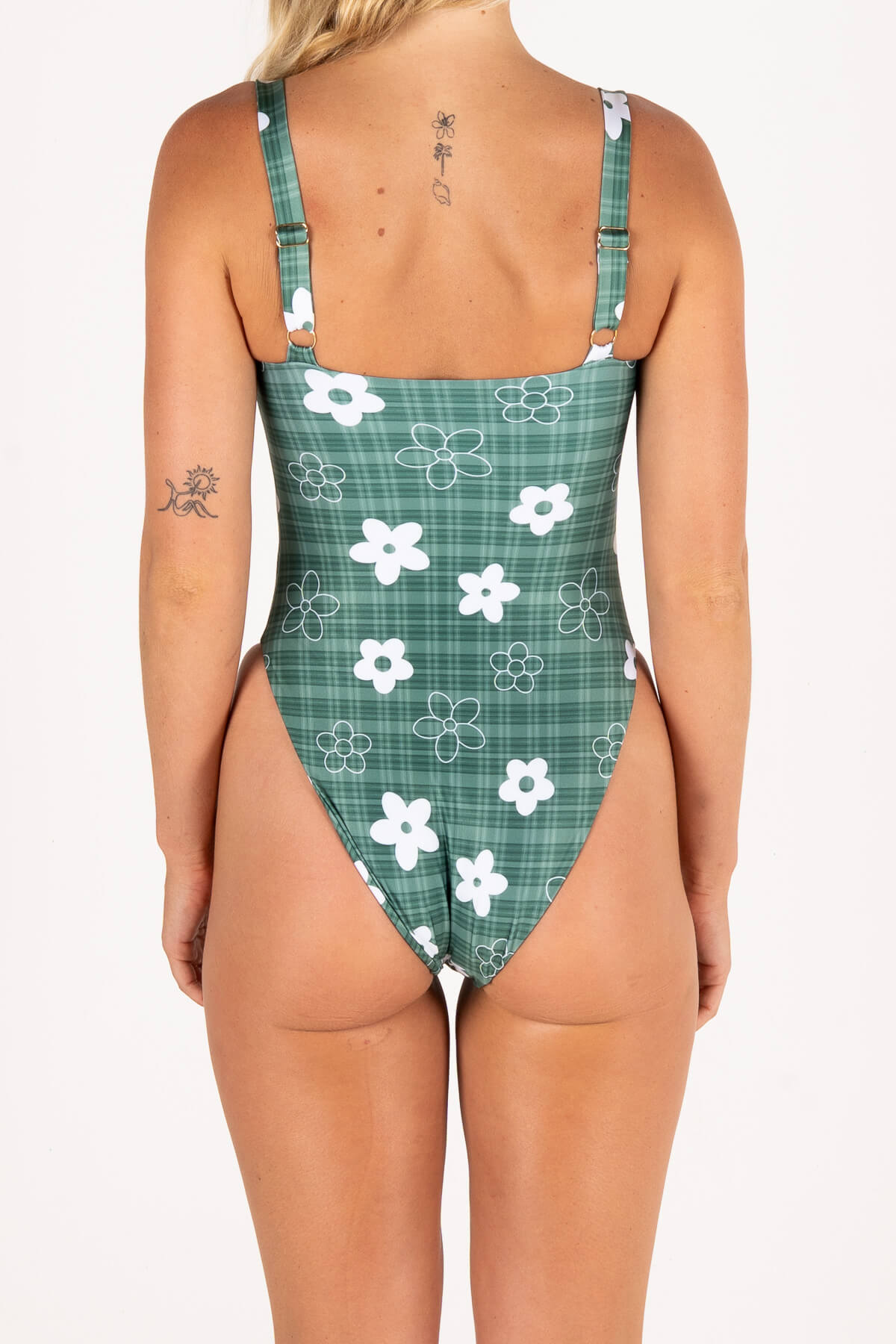 Sundeck One Piece | Gingham Green