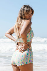 inner relm, swimwear, top, bikini, halter, surfing, sustainable