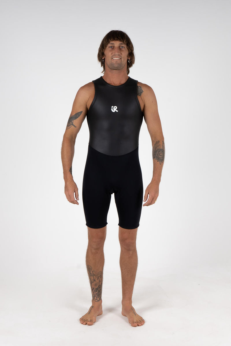 Inner Relm, short John, tube suit, mens, wetsuit, surfing, limestone,  smoothskin, smoothie, slick skin, seal, 
