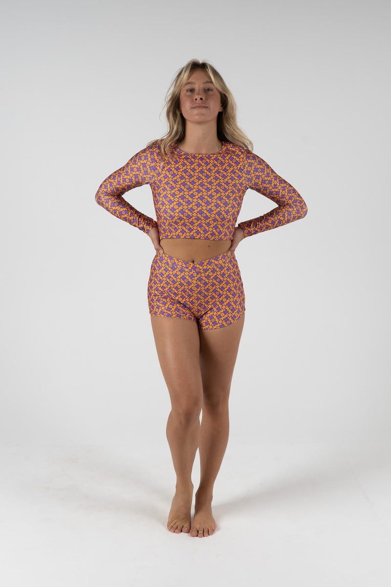 Inner Relm, swimwear, vest, rash top, rash guard, bra cup, one piece, bottoms, cheeky,  ladies, surf, bikini, high waisted, vintage, retro