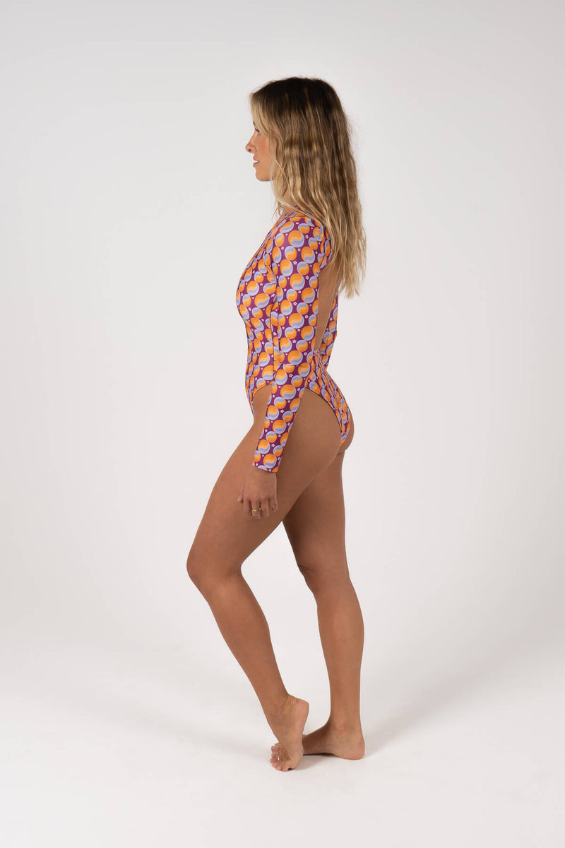 inner relm, swimwear, one piece, vest, long sleeve, bikini, vintage, surfing, sustainable