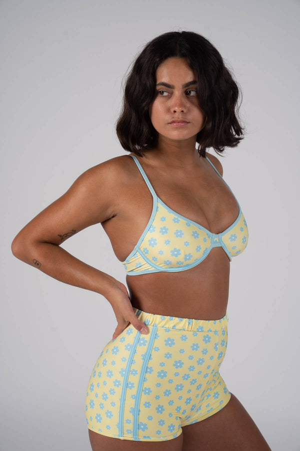 Inner Relm, swimwear, bra cup, vintage, shorts, pants, shorties, boy leg, ladies, surf, bikini, high waisted, retro