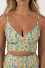 inner relm, swimwear, top, bikini, halter, surfing, sustainable