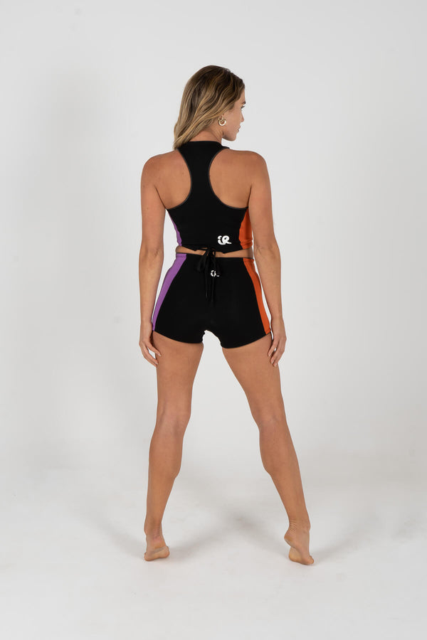 wetsuit, shorts, boy leg, shorties, two piece, inner relm, surfing, ladies, vintage