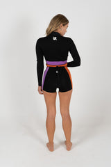 wetsuit, shorts, boy leg, shorties, two piece, inner relm, surfing, ladies, vintage