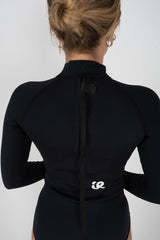 wetsuit, springsuit, long sleeve, ladies, surfing, vintage, Inner Relm, back zip